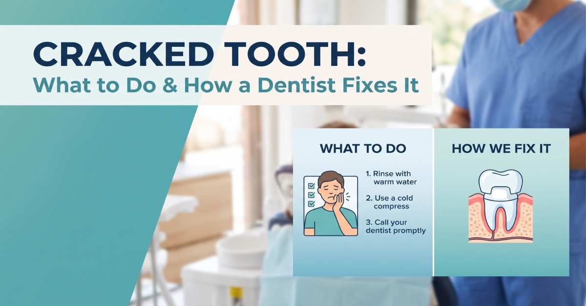 Cracked Tooth: What to Do and How a Dentist Fixes It